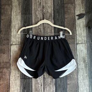 Under Armour Women's Athletic Shorts in Black and White
